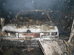 В селе Новопавловка Баштанского района 8 февраля во время пожара сгорел гараж, в котором находились автомобиль «Ford Sierra» и мопед.