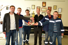 Футбольная команда морского терминала «Ника-Тера» заняла первое место в третьей группе Чемпионата города Николаева по футзалу 2014-2015.
