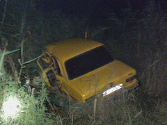 На Николаевщине, возле села Троицкое Новоодесского района в ночь на 27 июля пьяный водитель автомобиля «ВАЗ-2101» слетел с моста и упал на берег реки Гнилой Еланец.