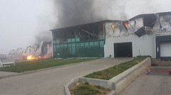 В Одесской области сгорело предприятие «Агро-Патриот».