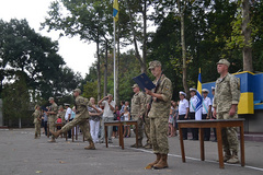В Николаеве, в Учебном центре Военно-морских сил более 60 военнослужащих-«контрактников» принесли воинскую присягу на верность украинскому народу