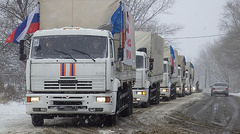 15 февраля, в первый день «тишины» Россия планирует отправить на территорию Луганской и Донецкой областей очередной так называемый «гуманитарный конвой».
