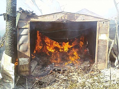 В четверг, 18 октября, в Николаевской области дважды горели гаражи на территории частных домовладений.