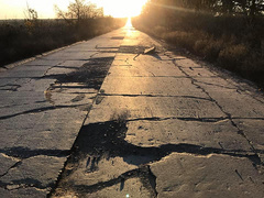 В социальной сети Facebook разместили фотографии и видео с трассы «Полтава  Кишинев», которая проходит через Николаевскую область и находится в аварийном состоянии.