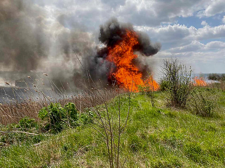 Фото во время пожара