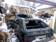 В Сумах 2 февраля взорвался автомобиль «ВАЗ»  это произошло, когда водитель пытался завести машину.