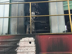 В среду, 26 сентября на железнодорожной станции Явкино в пределах села Доброе Баштанского района горел маневровый тепловоз.