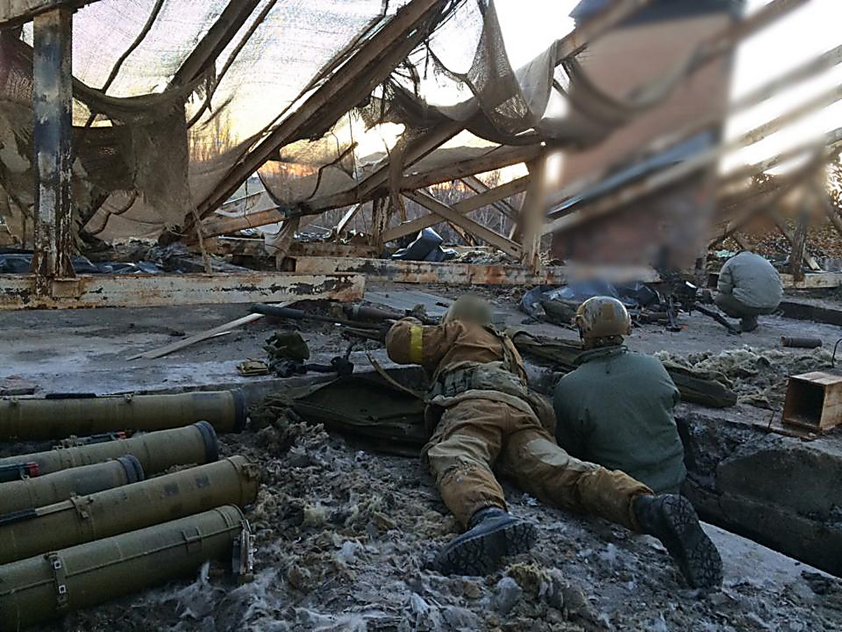 The Ukrainian military liquidated a sniper point at the Donetsk airport