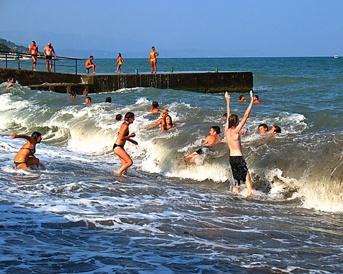 Открытки купание в море, днем тыла