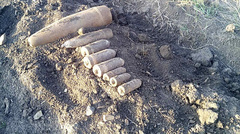 В селе Грушевка Первомайского района Николаевской области нашли восемь боеприпасов.