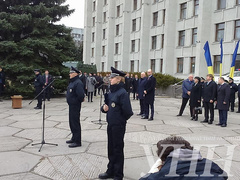 Новые полицейские Полтавы в торжественной обстановке приняли присягу в субботу, 5 марта.