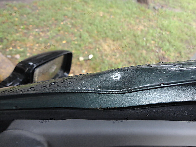 В центре Николаева сломанная ветром ветка разбила автомобиль