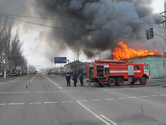 В субботу, 15 декабря, в Одессе горело здание одного из отделений «Новой почты».