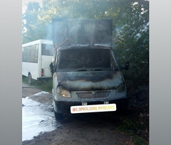 В Николаеве утром 18 августа в микрорайоне Намыв произошел пожар грузовика «ГАЗ».