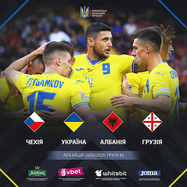 Футбольная сборная Украины узнала своих соперников по Лиге наций