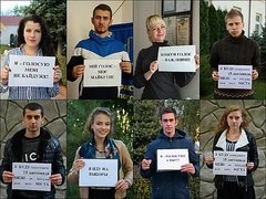 В Николаеве студенты Черноморского государственного университета имени Петра Могилы призвали горожан придти на второй тур выборов мэра.
