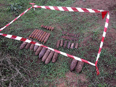 Группой пиротехнических работ уничтожено 61 единицу взрывоопасных предметов, которые были найдены при обследовании открытой территории возле села Шевченково Новобугского района.