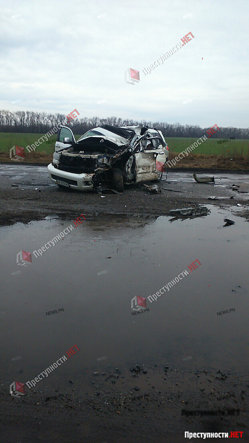 Опубликованы фото и видео с места ДТП, в котором погиб певец Кузьма Скрябин