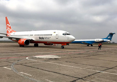 Николаевский аэропорт сегодня принял три самолета  помимо египетского рейса, чартеры с игроками БК «Днепр» и Коломойским